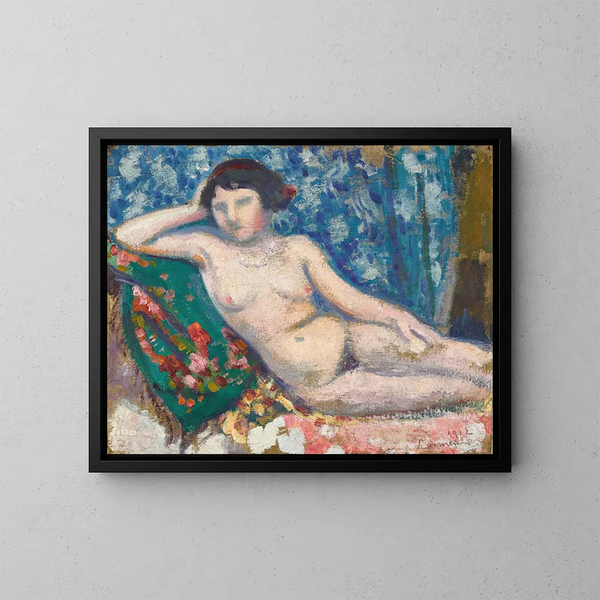 Het model - Georges Lemmen — ingelijst kunstwerk aan de muur