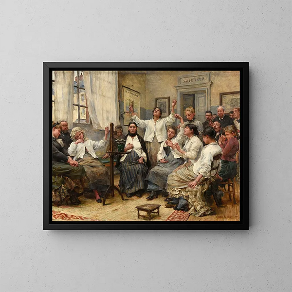 De Vredesacties - Georges Moreau de Tours — ingelijst kunstwerk aan de muur