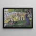 Een zondagmiddag op het Île de la Grande Jatte - Georges Seurat — ingelijst kunstwerk aan de muur