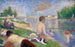 Eindstudie voor De baders in Asnières - Georges Seurat — weergave van het kunstwerk