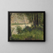 Rivieroevers met gras - Georges Seurat — ingelijst kunstwerk aan de muur