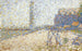 L'Hospice en de vuurtoren van Honfleur - Georges Seurat — weergave van het kunstwerk