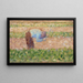 Man met een schop - Georges Seurat — ingelijst kunstwerk aan de muur