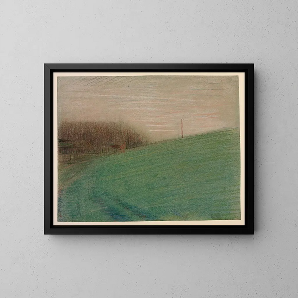 La Prairie - Georges Seurat — ingelijst kunstwerk aan de muur