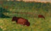 Koeien in een weide - Georges Seurat — weergave van het kunstwerk