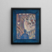 Studie voor Le Chahut - Georges Seurat — ingelijst kunstwerk aan de muur