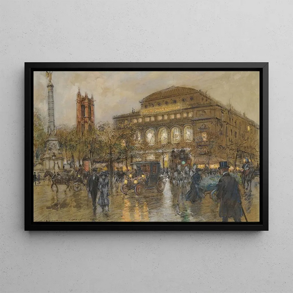 Georges Stein - Thtre Du Chtelet And Tour St Jacques Paris.webp