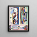 Collectie decors en kleuren Pl17 - Georges Valmier — ingelijst kunstwerk aan de muur