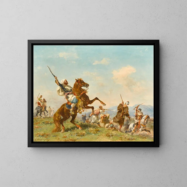 L'Ambuscade - Georges Washington — ingelijst kunstwerk aan de muur