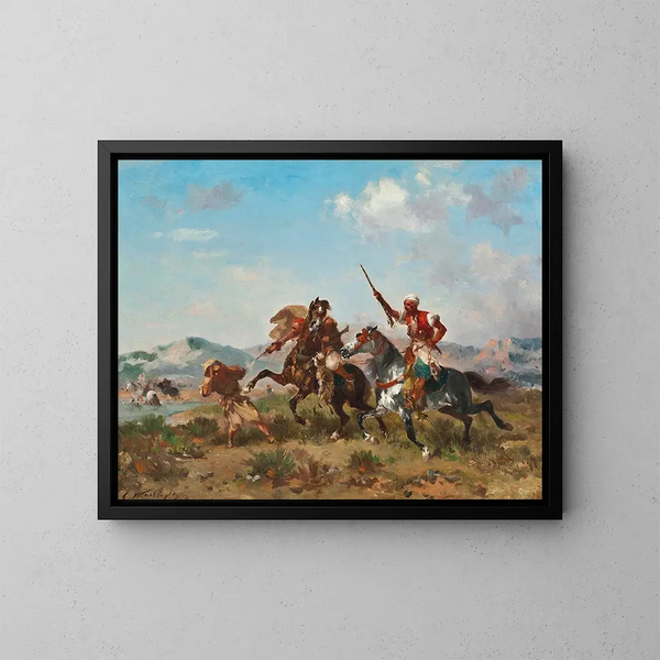 Het plunderingsteam - Georges Washington — ingelijst kunstwerk aan de muur