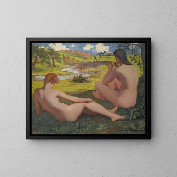 Le Repos - Georges d'Espagnat — ingelijst kunstwerk aan de muur