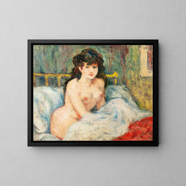 Zonsondergang - Georges d'Espagnat — ingelijst kunstwerk aan de muur