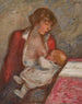 Moederschap - Georges d'Espagnat — weergave van het kunstwerk