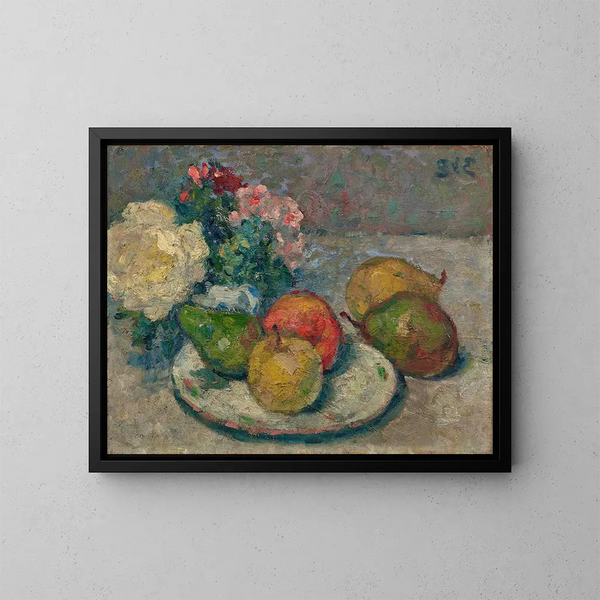 Natuurstudie met appels en peren - Georges d'Espagnat — ingelijst kunstwerk aan de muur