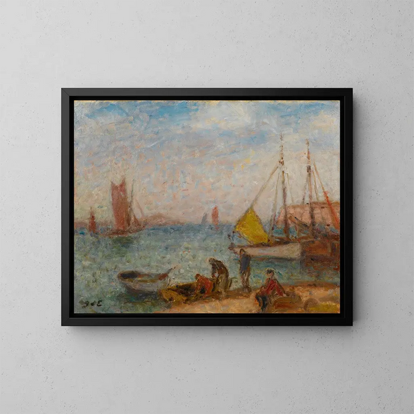 Thonniers in Saint-Gilles-Croix-de-Vie - Georges d'Espagnat — ingelijst kunstwerk aan de muur