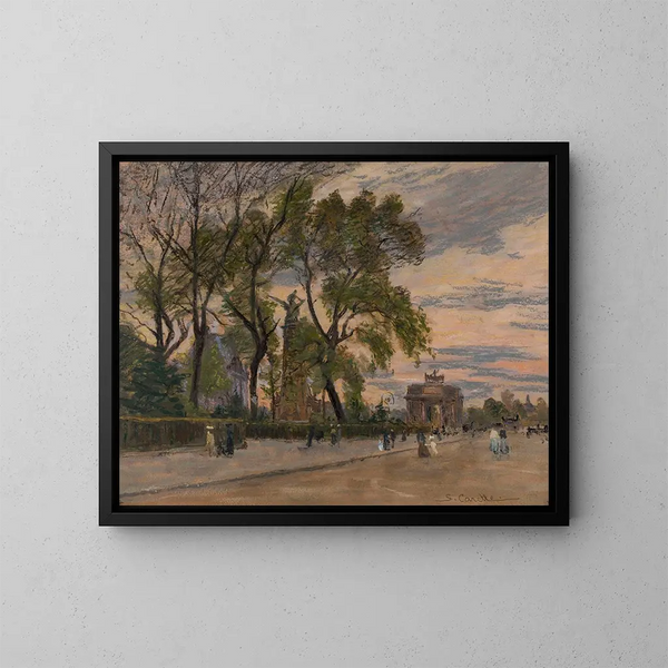 Het Carrousel - Georges-Émile Carette — ingelijst kunstwerk aan de muur