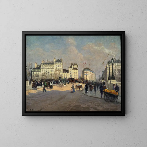 Vue du Pont-Neuf - Georges-Émile Carette — ingelijst kunstwerk aan de muur