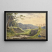 Landschap met brug - Georgius Jacobus Johannes van Os — ingelijst kunstwerk aan de muur