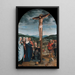 Christus aan het kruis - Gerard David — ingelijst kunstwerk aan de muur