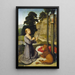 Saint Jerome in the Desert - Gerard David — framed artwork on a wall