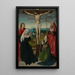 La Crucifixion - Gerard David — ingelijst kunstwerk aan de muur