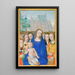 Maagd met Kind met heiligen - Gerard David — ingelijst kunstwerk aan de muur