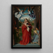 Maagd met Kind met vier engelen - Gerard David — ingelijst kunstwerk aan de muur