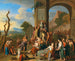 van een offer in Romeinse ruïnes - Gerard Hoet — weergave van het kunstwerk