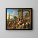 van een offer in Romeinse ruïnes - Gerard Hoet — ingelijst kunstwerk aan de muur