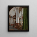 van het interieur van de oude kerk van Delft - Gerard Houckgeest — ingelijst kunstwerk aan de muur