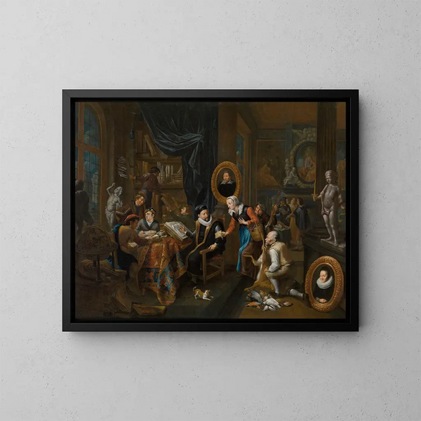 De Verzamelaar - Gerard Thomas — ingelijst kunstwerk aan de muur