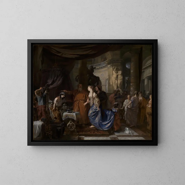 Antiochus en Stratonice - Gerard de Lairesse — ingelijst kunstwerk aan de muur