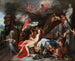 Hermès die Calypso beveelt Ulysses vrij te laten - Gerard de Lairesse — weergave van het kunstwerk