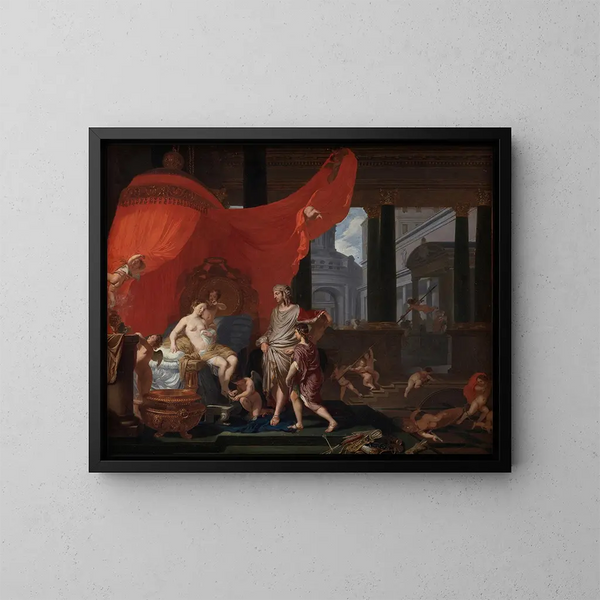 Het huwelijk van Alexander en Roxane - Gerard de Lairesse — ingelijst kunstwerk aan de muur