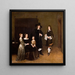 Portrait of a family - Gerard ter Borch — framed artwork on a wall