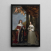 Portrait painting of Friedrich Wilhelm, Elector of Brandenburg, and his wife Louise Henriette, Countess of Orange-Nassau - Gerard van Honthorst — framed artwork on a wall