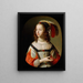 Portret van Sophie Prinses Palatina - Gerard van Honthorst — ingelijst kunstwerk aan de muur