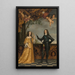 Portrait painting of William II 1626-1650, Prince of Orange, and his wife Mary Stuart 1631-1660 - Gerard van Honthorst — framed artwork on a wall