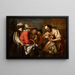 The Tooth Puller - Gerard van Honthorst — framed artwork on a wall
