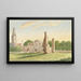 Les ruines de l'abbaye de Rijnsburg - Gerardus Johannes Verburgh — framed artwork on a wall