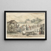 The bleaching fields near Haarlem - Gerbrand van den Eeckhout — framed artwork on a wall