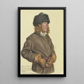 Gerhardt Wilhelm von Reutern - Hftbildnis eines jungen russischen Bauern.webp