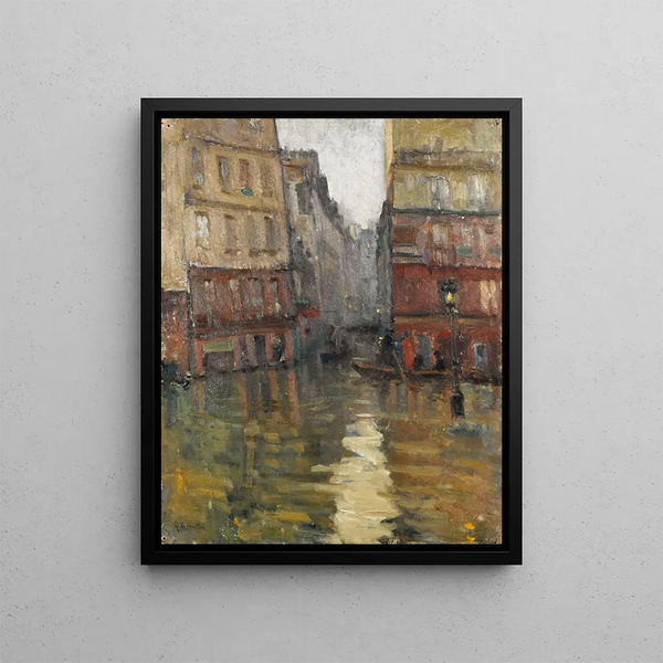 Germain Eugne Bonneton - La rue MatreAlbert inondations de 1910.webp