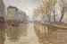 Het Quai Montebello, overstromingen van 1910 - Germain Eugène Bonneton — weergave van het kunstwerk