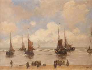 German Grobe - Landing fishing boats.webp