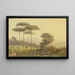 View of Florence from a Flowering Hill - German School — framed artwork on a wall