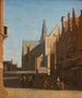 View of the Grote Kerk in Haarlem - Gerrit Adriaensz Berckheyde — artwork view