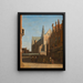View of the Grote Kerk in Haarlem - Gerrit Adriaensz Berckheyde — framed artwork on a wall
