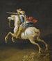 Een cavalerieofficier die chargeert - Gerrit Claesz Bleker — weergave van het kunstwerk