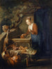 Vrouw van de huishoudster bij de put - Gerrit Dou — weergave van het kunstwerk